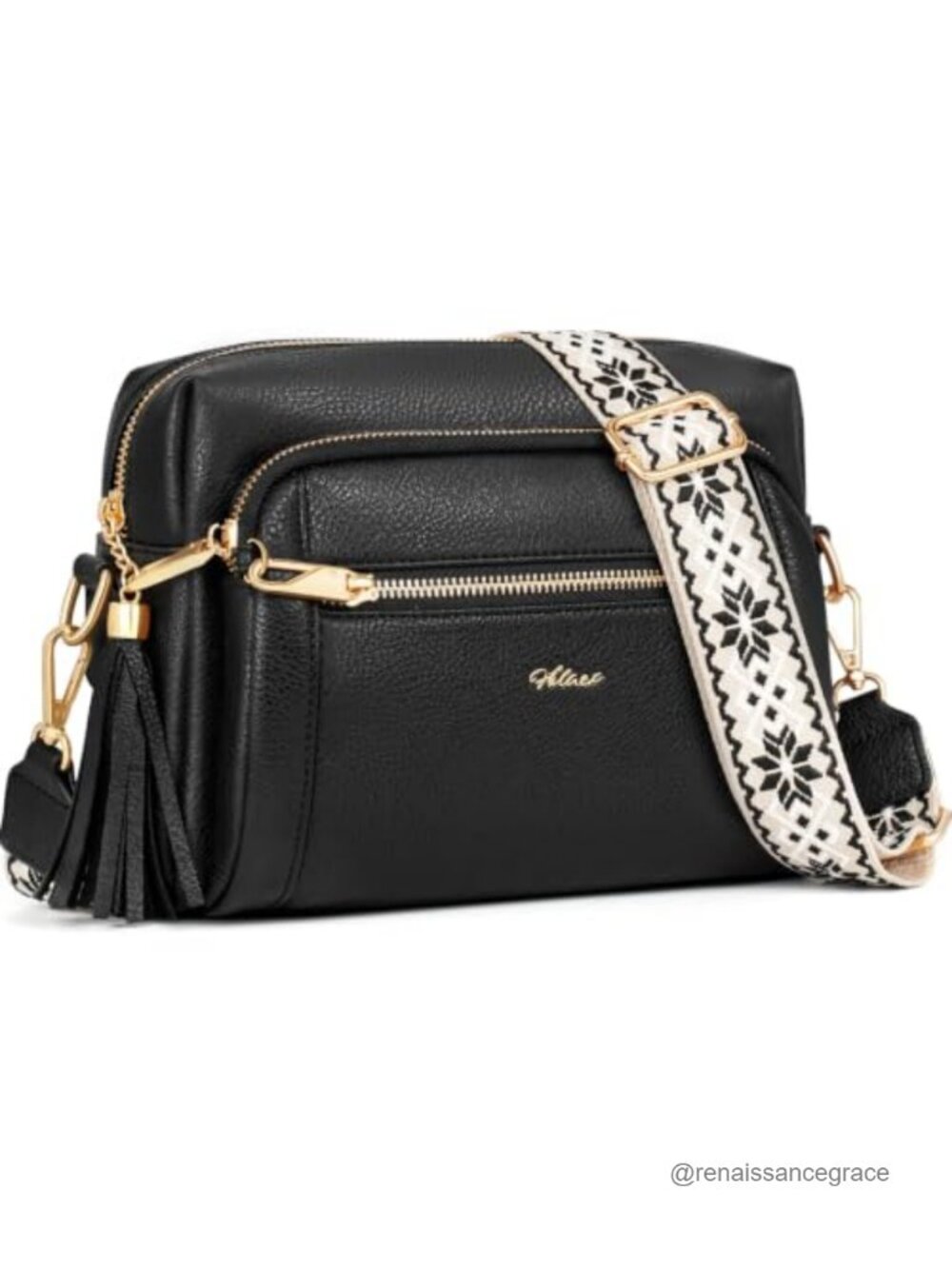 Vegan Leather Anti-Theft Crossbody Bag with Multiple Pockets